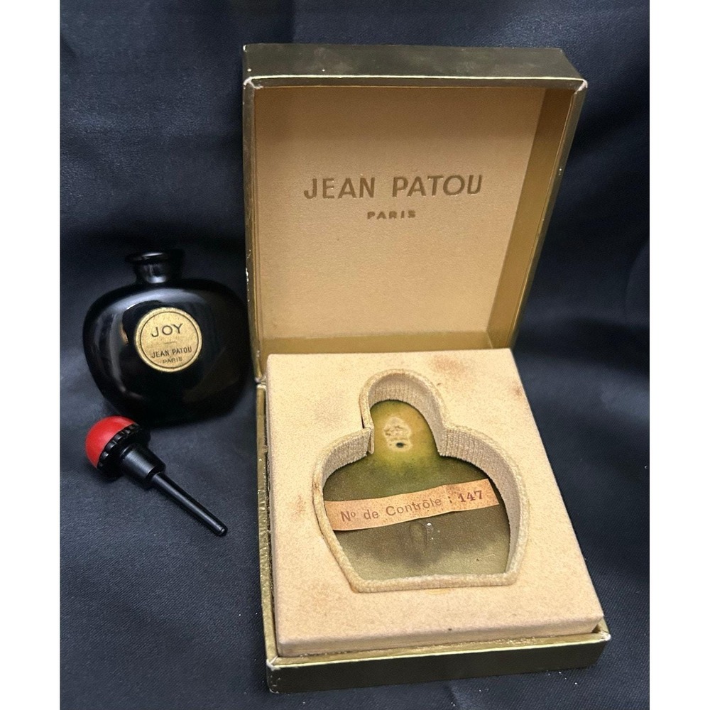 Vtg 1987 Jean Patou Joy Perfume Bottle in Original Box - Empty Collectors Paris